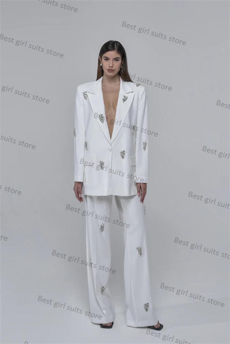 Tailored Trouser Wide - 2-częściowy formalny damski garnitur zestaw spodni