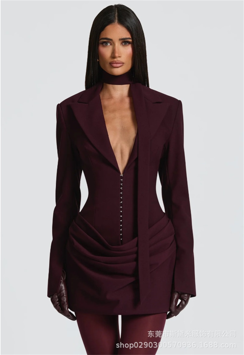 Formal Wear Gowns For Women - Długi szal damski, garnitur, marynarka jednoczęściowa