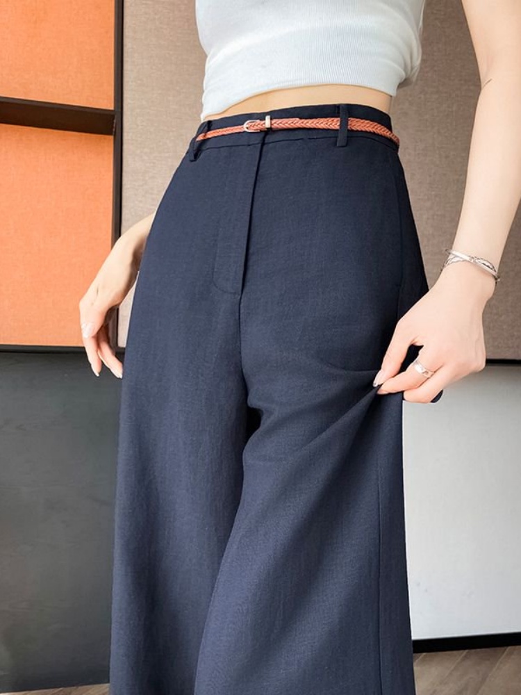 Tailored Trouser Wide - Spodnie damskie z wysokim stanem, wąskim