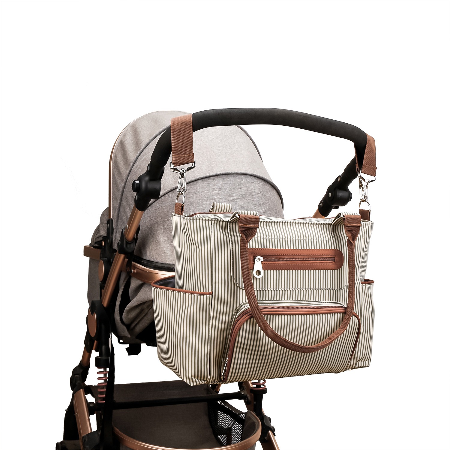 Shoulder Bag Structured - Damska Torba na Ramię Podróżna 7-częściowy