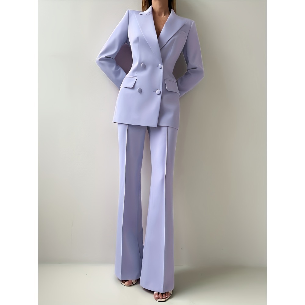 Tailored Trouser Wide - Elegancki damski garnitur z dopasowanym krojem
