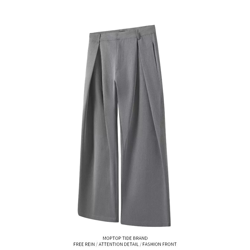 Tailored Trouser Wide - Retro spodnie garniturowe z szerokimi nogawkami,