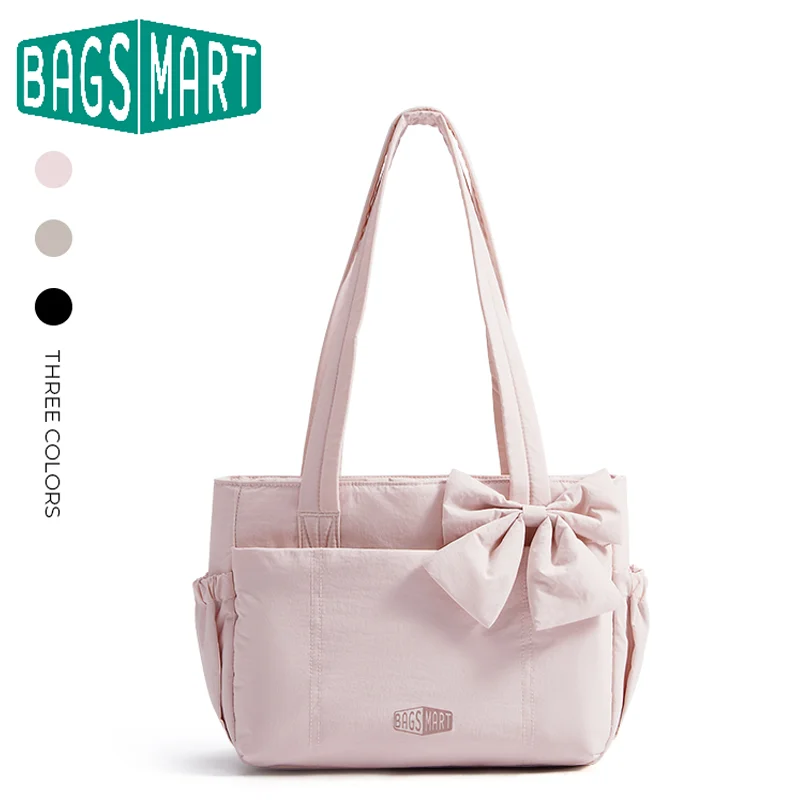 Shoulder Bag Structured - Torba Tote BAGSMART, uniwersytecka torba na