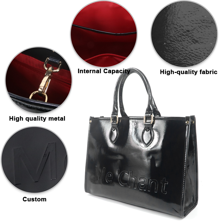 Damska czarna błyszcząca torba – Shoulder Bag Structured recenzja i cena