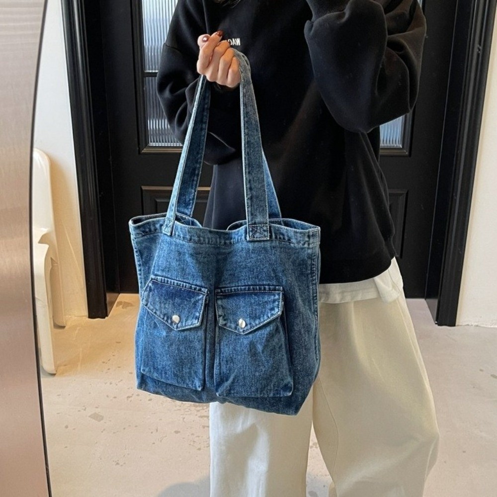 Torby na ramię z denimu o duże – Shoulder Bag Structured recenzja i cena