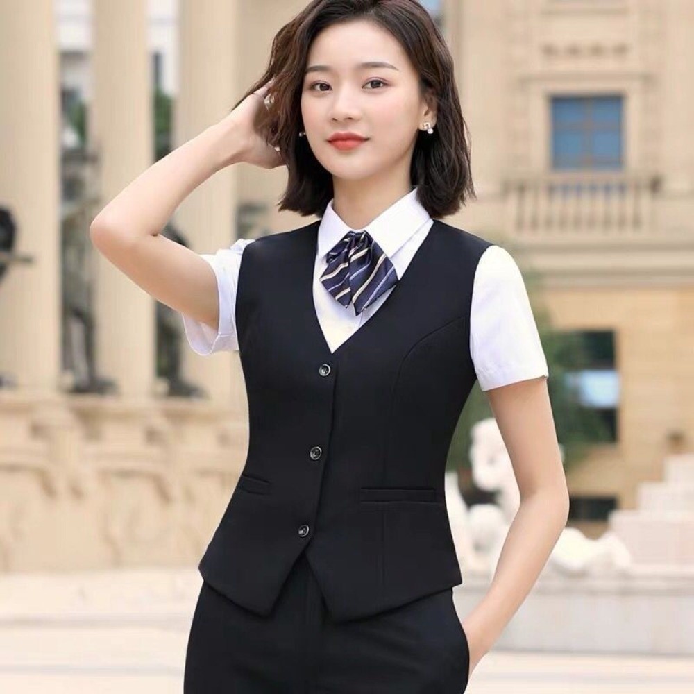 Elegancka kamizelka w stylu bi – Women Formal Wear Vest recenzja i cena