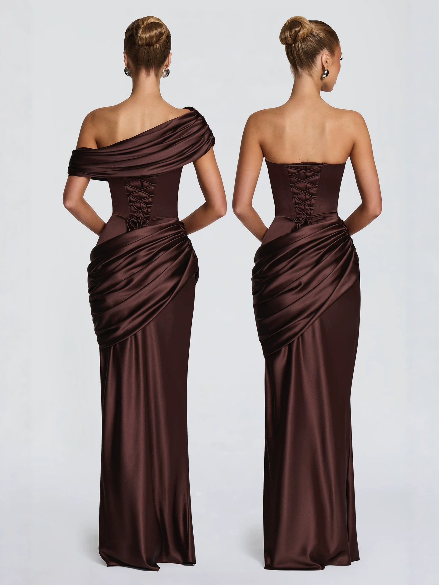 Elegancka, gładka, satynowa su – Formal Wear Gowns For Women recenzja i cena