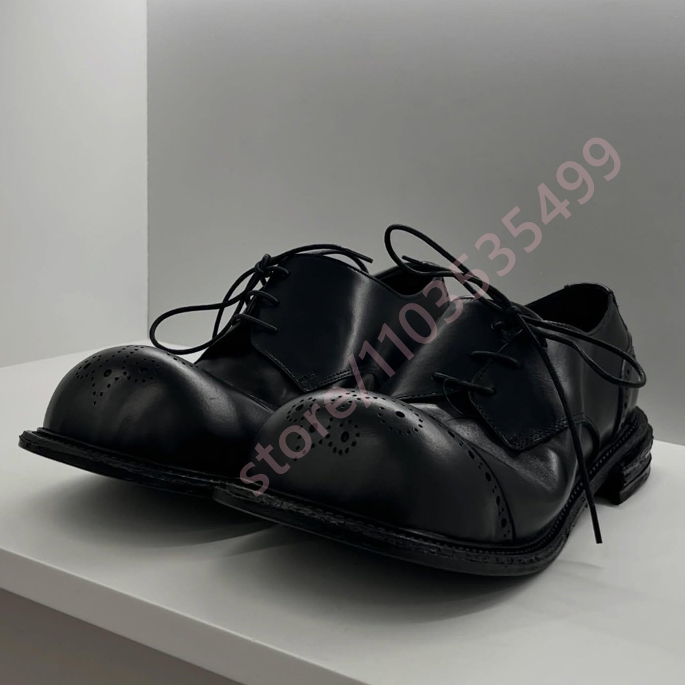 Klasyczne czarne skórzane derb – Formal Women Daily Wear Shoes recenzja i cena