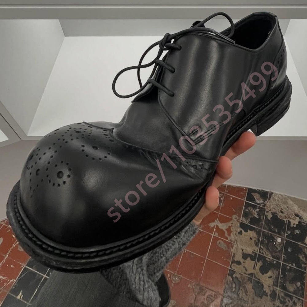 Klasyczne czarne skórzane derb – Formal Women Daily Wear Shoes recenzja i cena