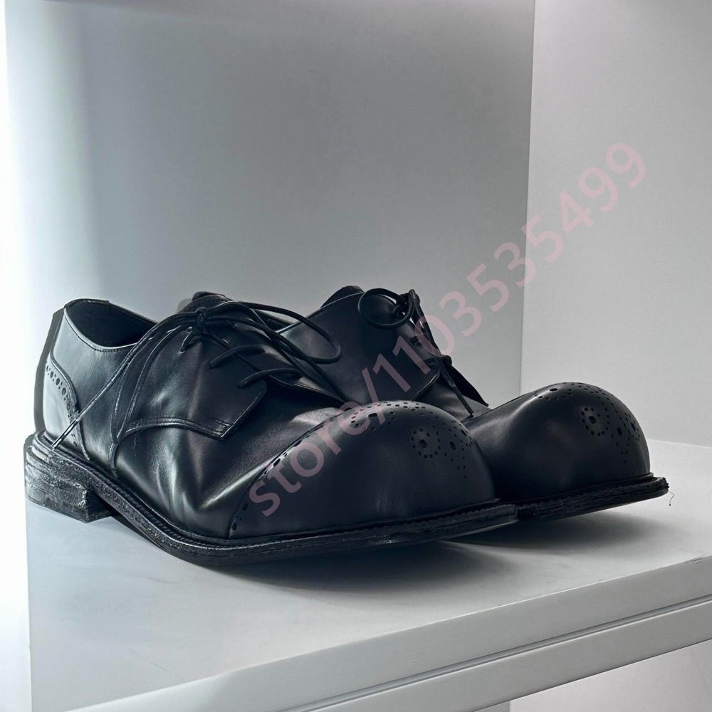 Klasyczne czarne skórzane derb – Formal Women Daily Wear Shoes recenzja i cena