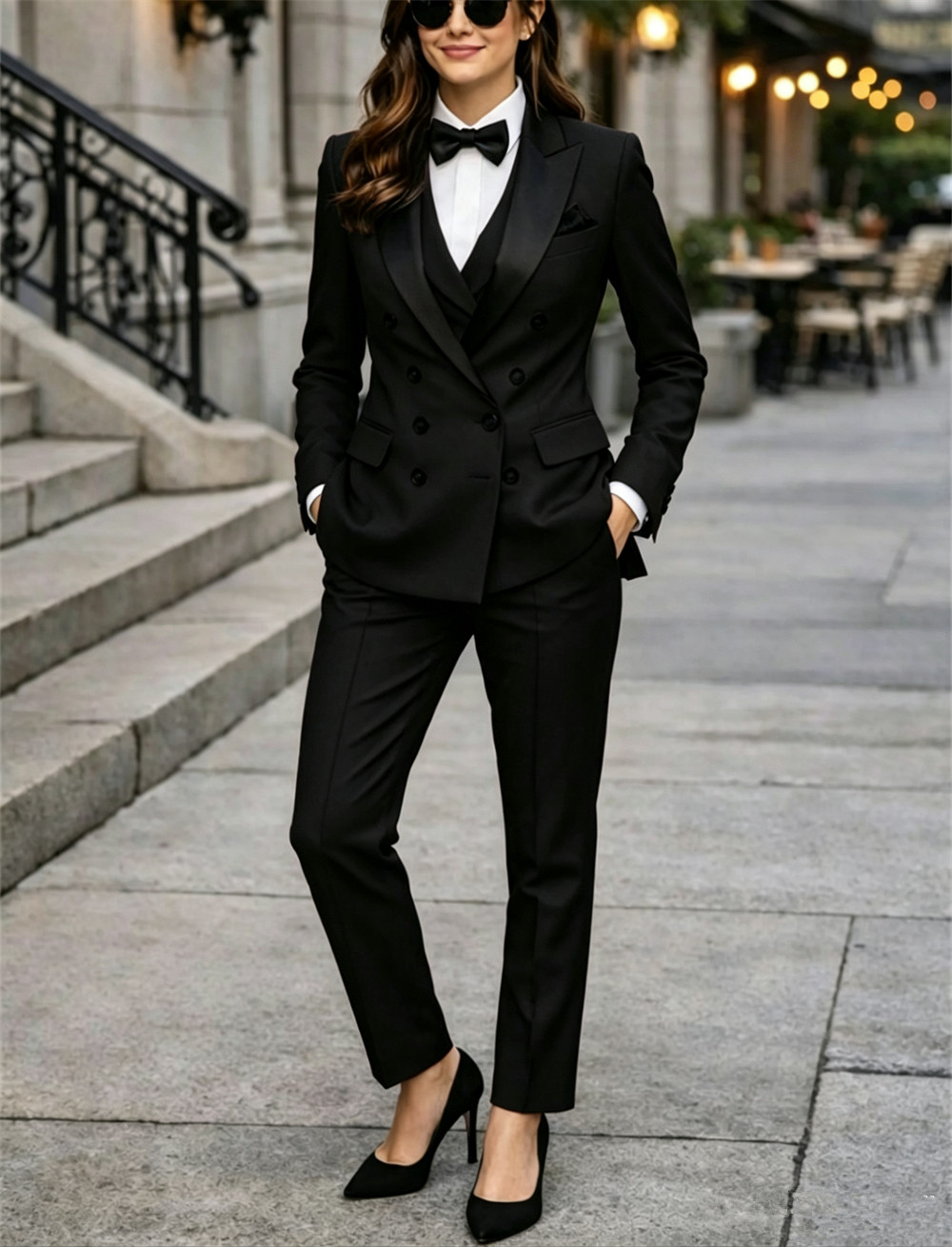 Damskie garnitury dwurzędowe 3 – Women Formal Wear Vest recenzja i cena