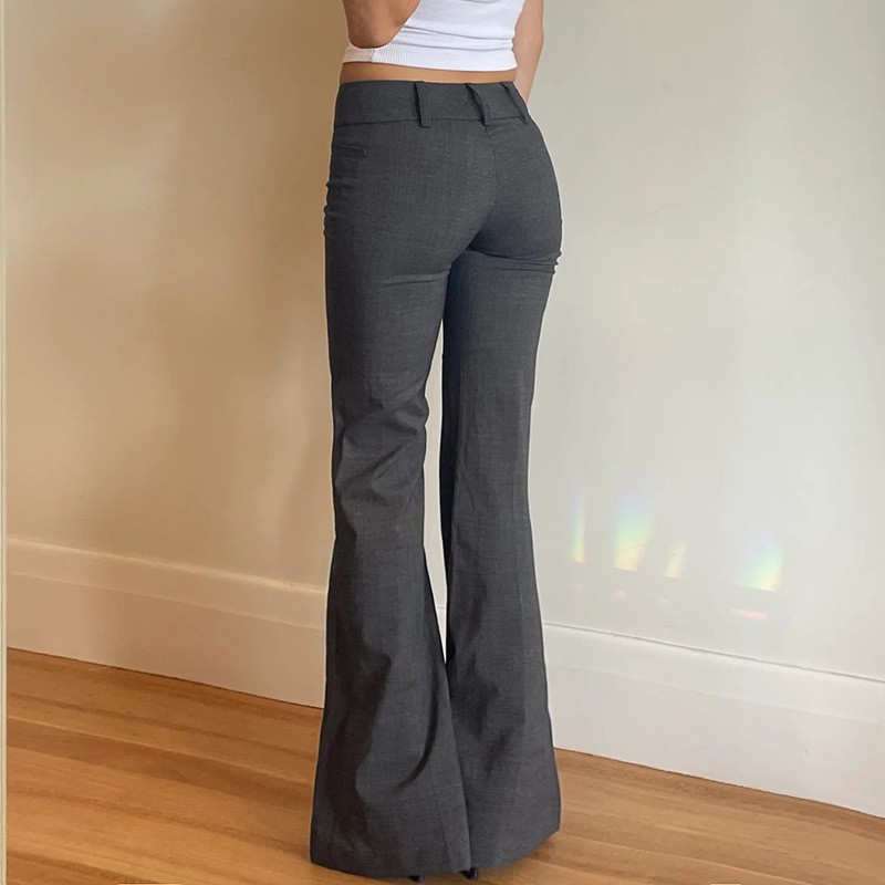 Szare spodnie o pełnej długośc – Tailored Trouser Wide recenzja i cena