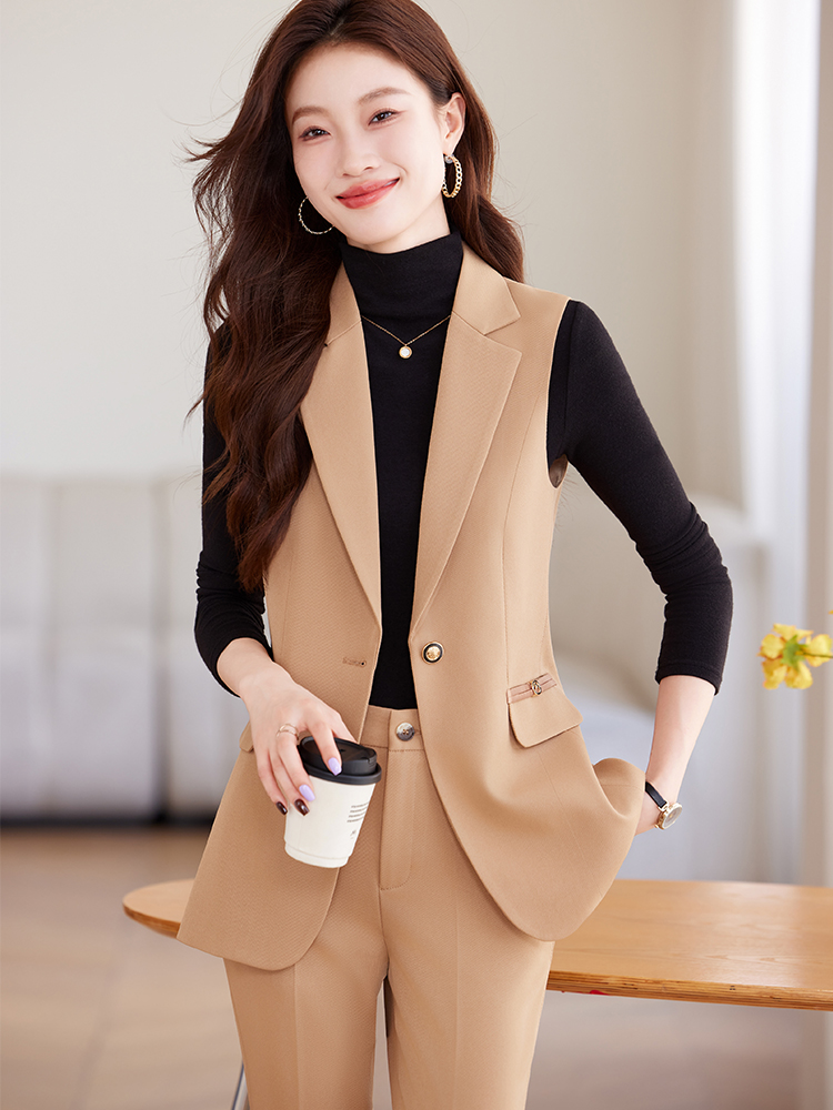 Biały Khaki Różowy Czarny Dams – Women Formal Wear Vest recenzja i cena