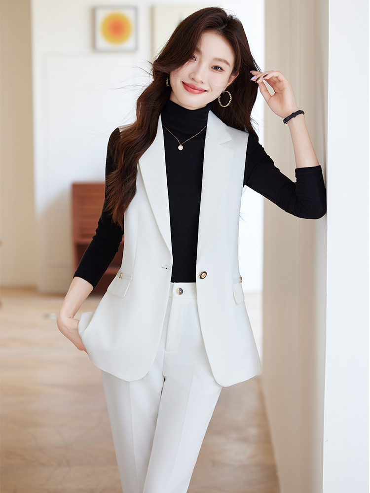 Biały Khaki Różowy Czarny Dams – Women Formal Wear Vest recenzja i cena