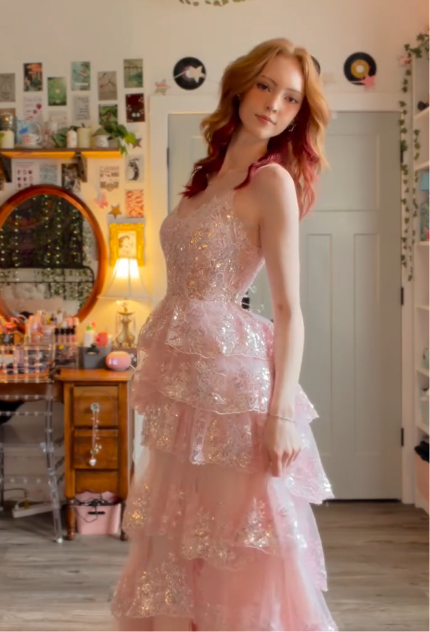 Ofherown Różowa Sukienka Wiecz – Formal Wear Gowns For Women recenzja i cena