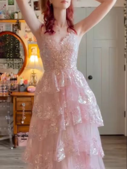 Ofherown Różowa Sukienka Wiecz – Formal Wear Gowns For Women recenzja i cena