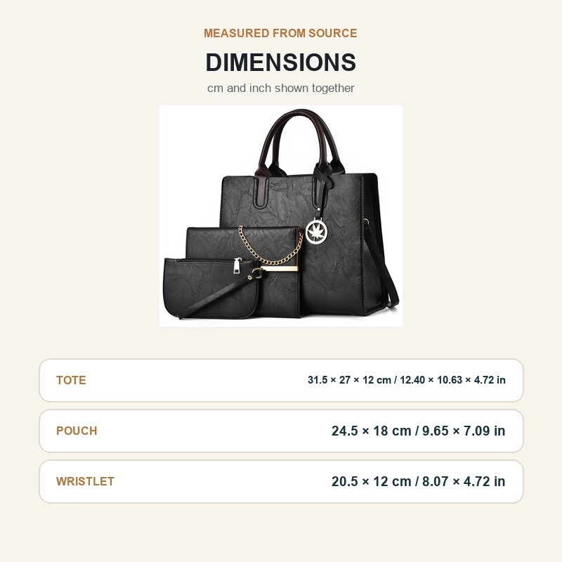 Damski 3-częściowy zestaw tore – Shoulder Bag Structured recenzja i cena