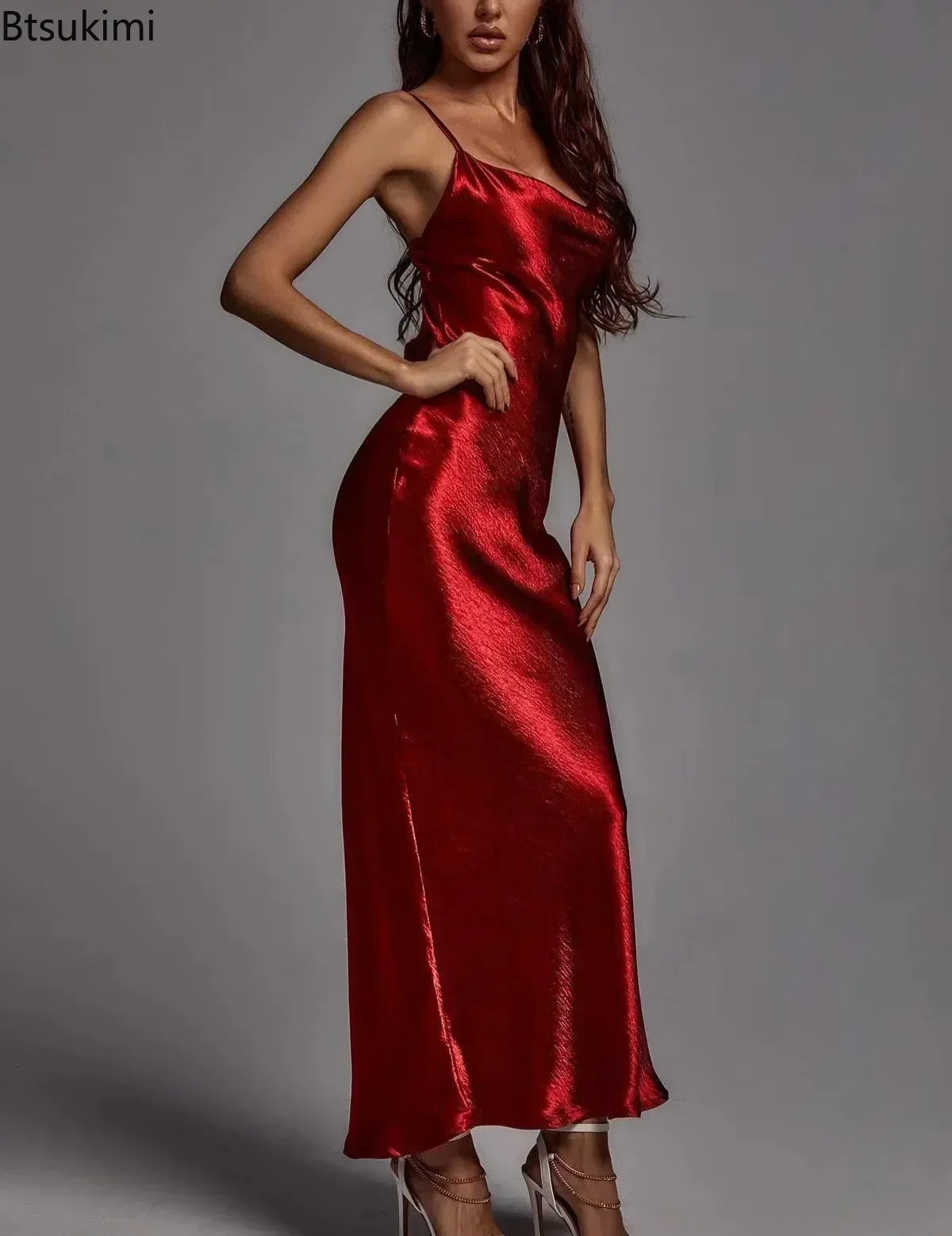 Metaliczna złota sukienka Maxi – Formal Wear Gowns For Women recenzja i cena