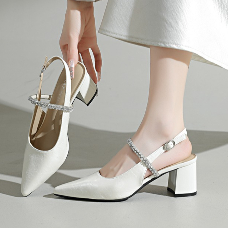 Damskie czółenka z kwadratowym – Formal Women Daily Wear Shoes recenzja i cena