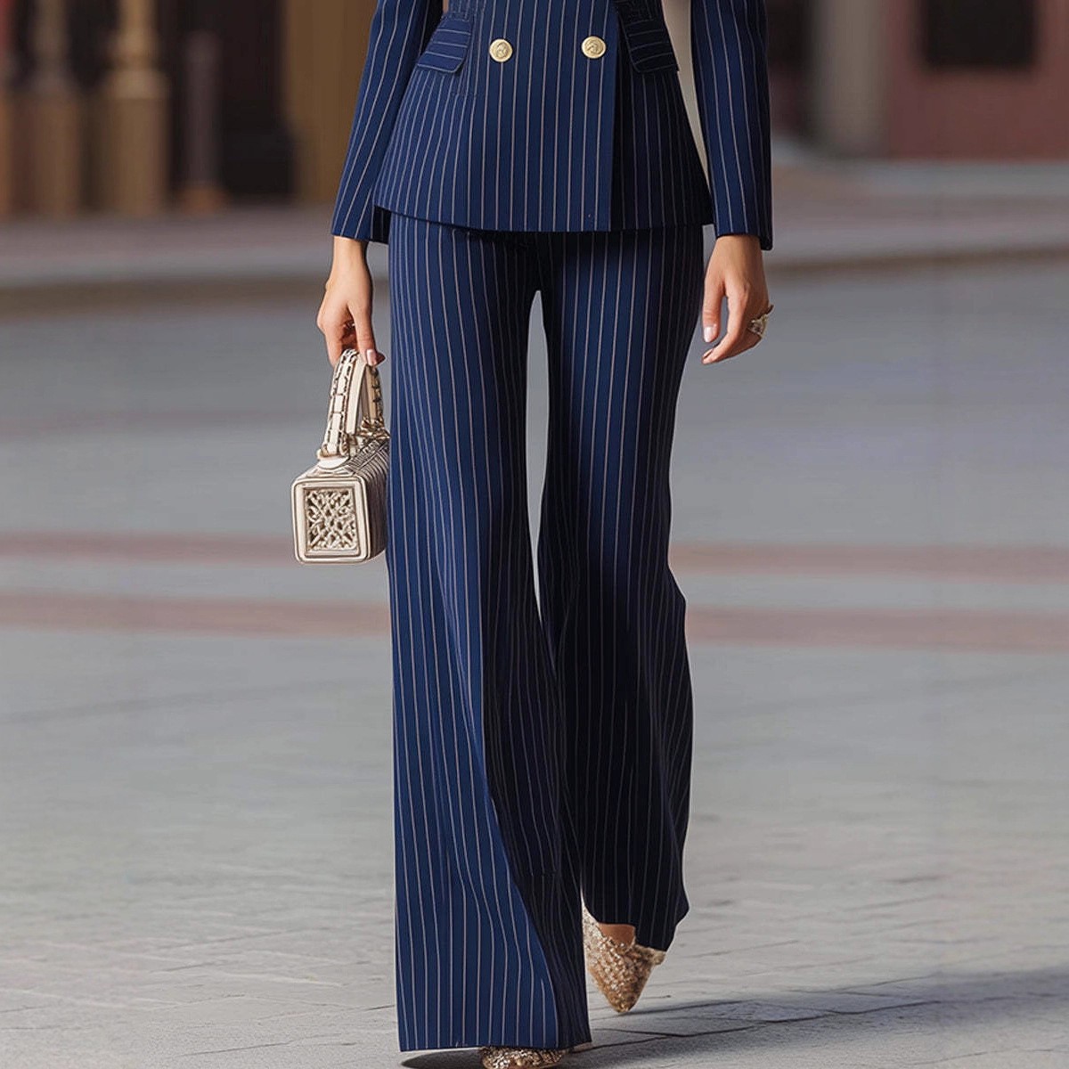 Damski garnitur, spodnie z sze – Tailored Trouser Wide recenzja i cena