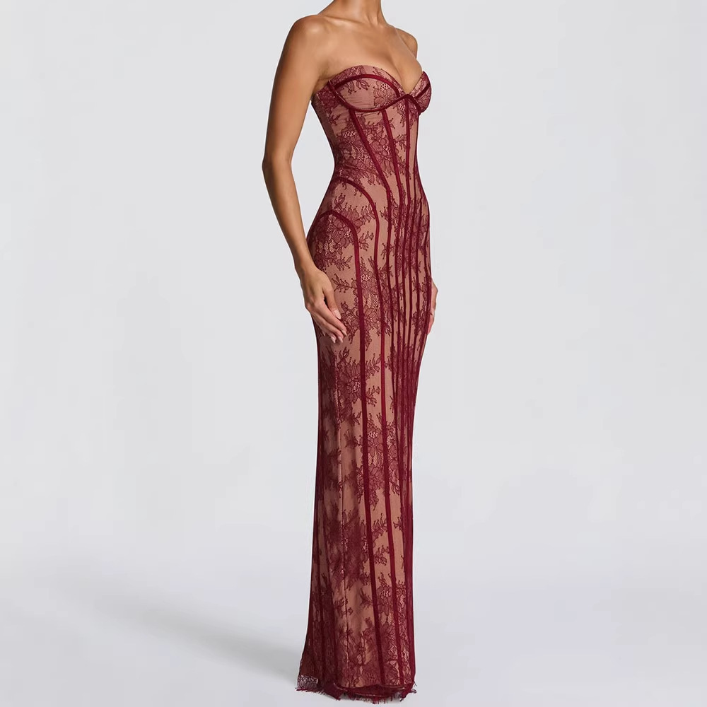 Sukienka maxi bez ramiączek, o – Formal Wear Gowns For Women recenzja i cena