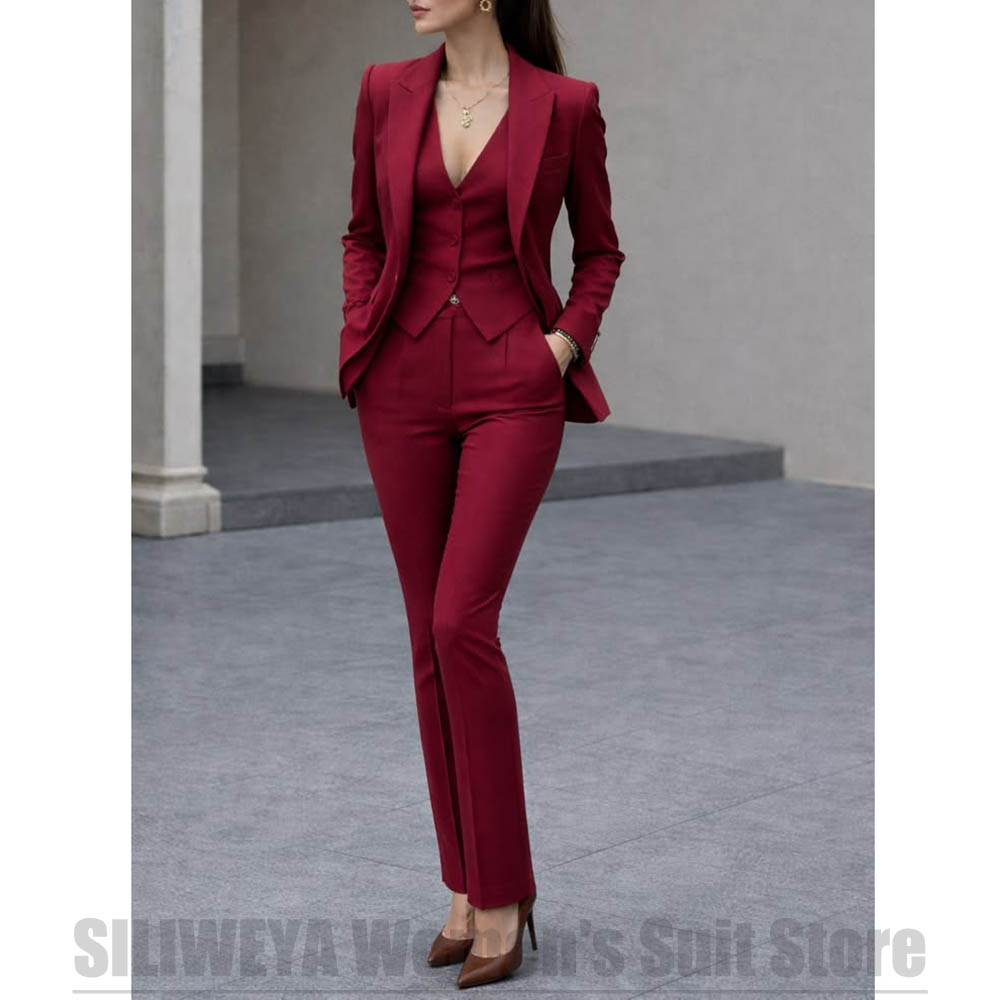 Damski 3-częściowy garnitur: m – Women Formal Wear Vest recenzja i cena